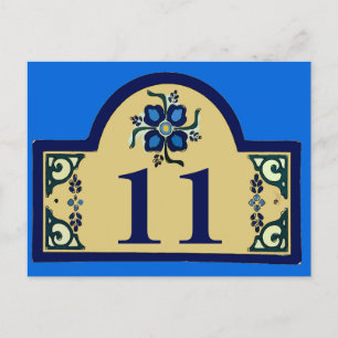 Carte Postale Texte de modification des numéros de maison