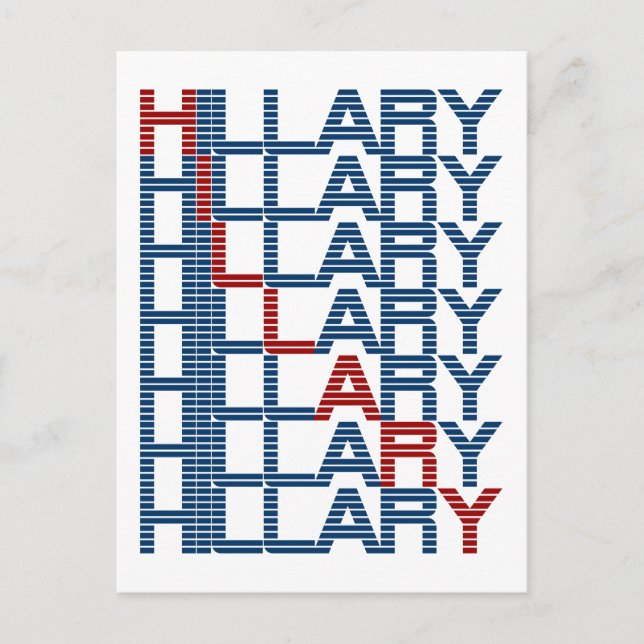 Carte Postale texte hillary clintonPierres (Devant)