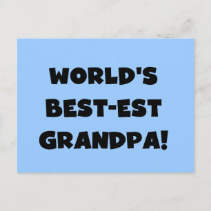 Carte Postale Texte noir ou blanc de grand-papa du Meilleur-est