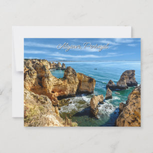 Carte Postale Texte personnalisé Algarve, Portugal