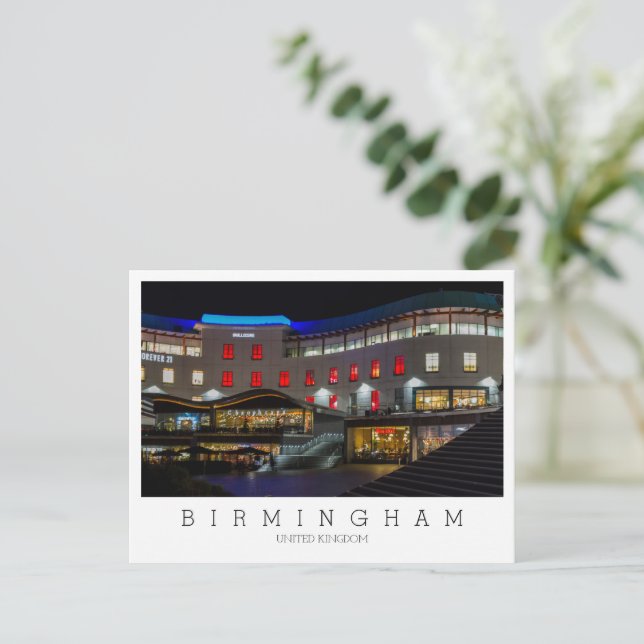Carte Postale Texte personnalisé, Birmingham, UK Postcard (Debout devant)
