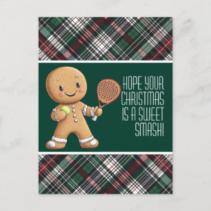 Carte Postale 🎾 🎄 Texte personnalisé, Noël propulsé par Padel