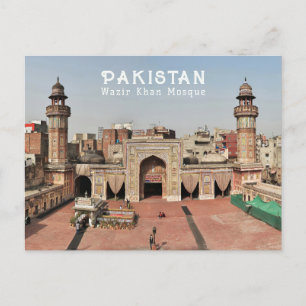 Carte Postale Texte personnalisé Pakistan