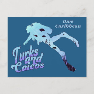 Carte Postale Texte personnalisé Turks and Caicos Plongée