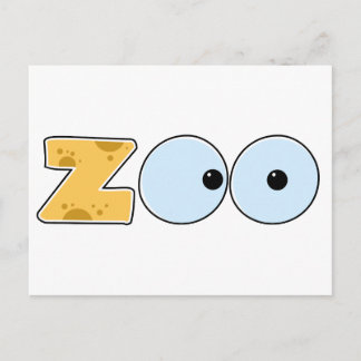 Carte Postale Texte ZOO du dessin