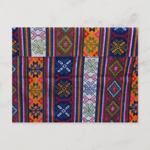 Carte Postale Textile bhoutanais