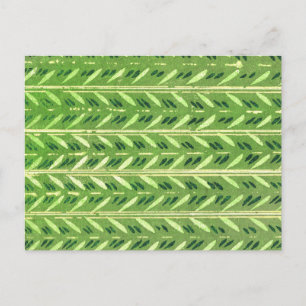 Carte Postale Textile de coupe en bois japonais Feuille