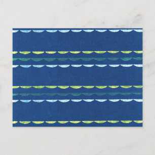 Carte Postale Textile de coupe japonaise de pétoncle