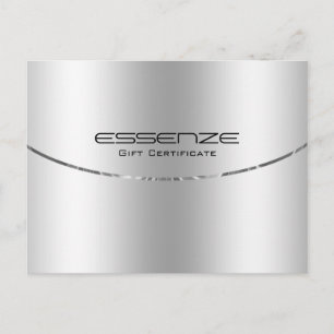 Carte Postale Texture métallique moderne minimaliste