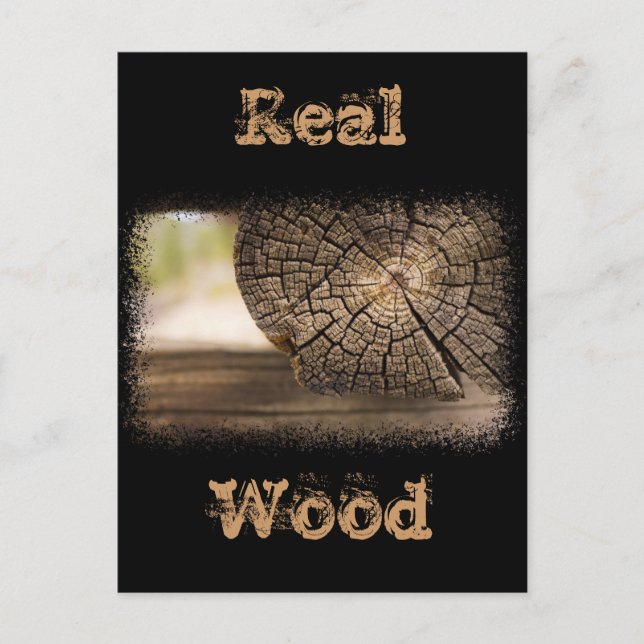 Carte Postale Textures en bois Cabine (Devant)