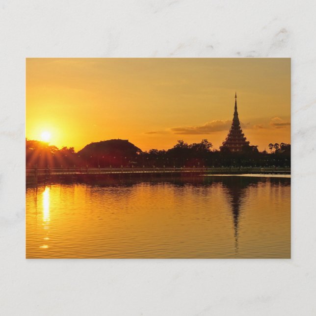 Carte Postale Thailand - sunset in Khon Kaen (Devant)