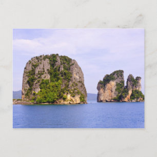 Carte Postale Thaïlande, mer d'Andaman. Îles d'Ao Phang Nga en 2
