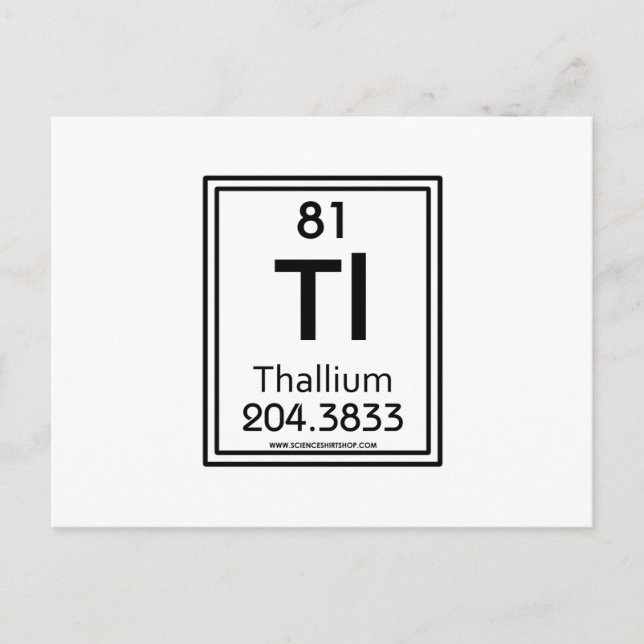 Carte Postale Thallium 81 (Devant)