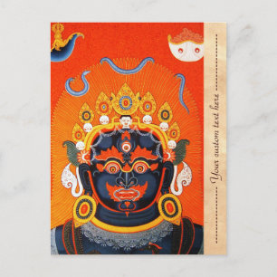 Carte Postale thangka dieu tatouage cool oriental tibétain