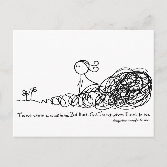 Carte Postale Thank God I (Devant)