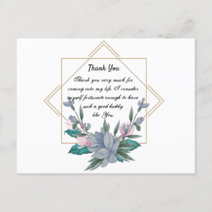 Carte Postale Thank you design