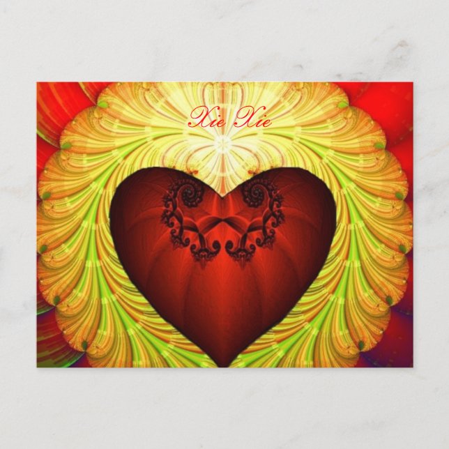 Carte Postale Thank-you en Chine. (Devant)