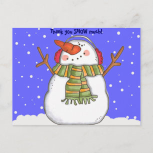 Carte Postale Thank You Snow