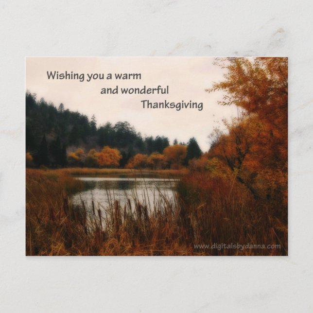 Carte postale Thanksgiving (Devant)