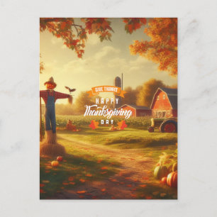 Carte Postale Thanksgiving/Automne/Automne/Automne sur la ferme