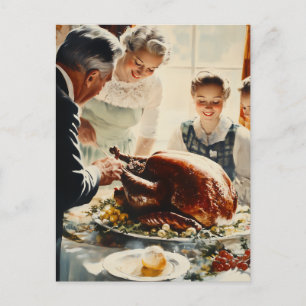 Carte Postale Thanksgiving Joy : Une fête familiale