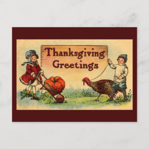Carte postale Thanksgiving vintage