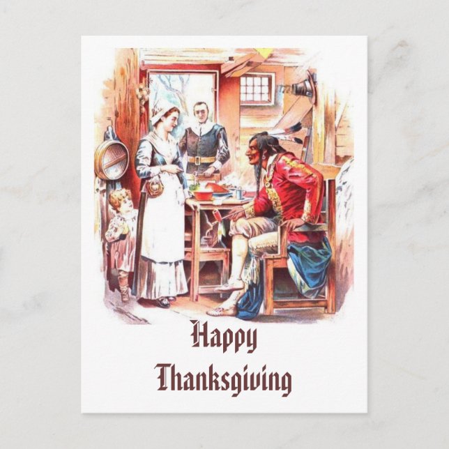 Carte postale Thanksgiving Vintage (Devant)