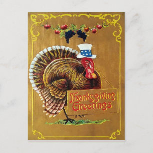 Carte postale Thanksgiving vintage