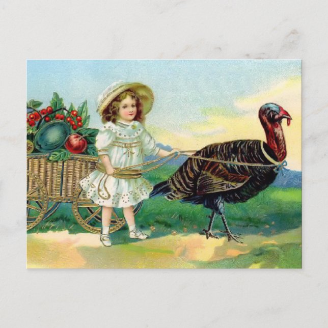Carte postale Thanksgiving vintage (Devant)