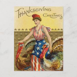 Carte postale Thanksgiving vintage