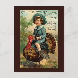Carte postale Thanksgiving vintage