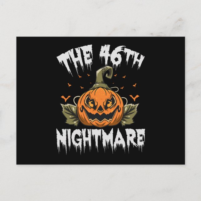 Carte Postale The 46th Nightmare Funny Spokky Halloween Politics (Devant)