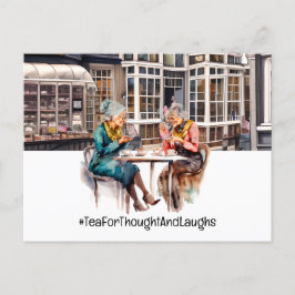 Carte Postale Thé à Londres avec deux dames