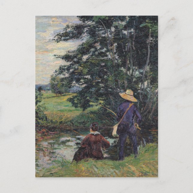 Carte Postale The Anglers, vers 1885 (Devant)