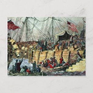 Carte Postale The Boston Tea Party, 16 décembre 1773