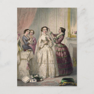 Carte Postale The Bride, gravée par J. Battannier, 1852-53