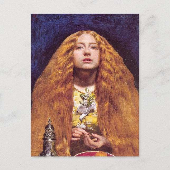 Carte Postale The Bridesmaid, vers 1851 par John Everett Millais (Devant)
