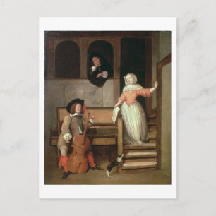 Carte Postale The Cello Player, c.1700 (huile sur toile)