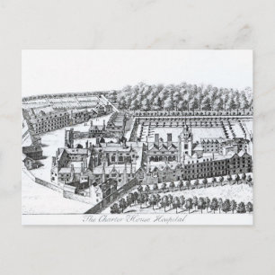 Carte Postale The Charterhouse Hospital, c.1720