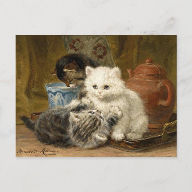 Carte Postale Thé d'après-midi - Ronner-Knip (Devant)