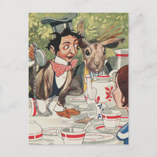 Carte Postale Thé de Chapeau Fou