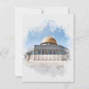 Carte Postale The Dome of the Rock Beautiful Islamic Holy Places