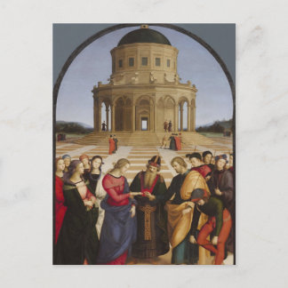 Carte Postale The Engagement of the Virgin Mary by Raphael     