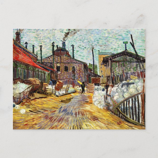 Carte Postale The Factory (1887) par Vincent Van Gogh (Devant)