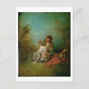 Carte Postale The Faux Pas, c.1717 (oil on canvas)