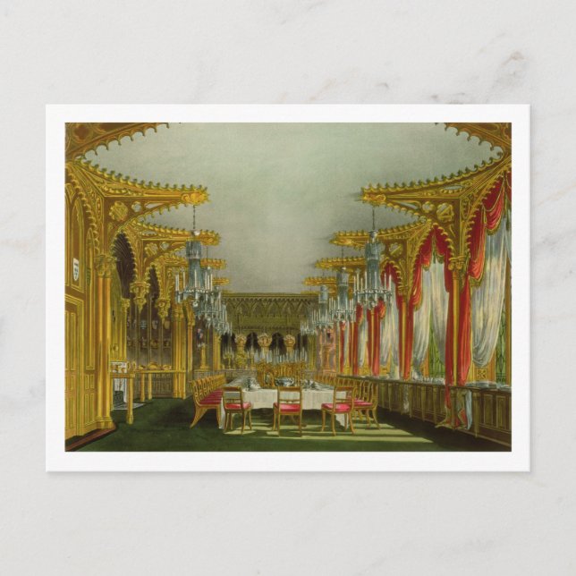 Carte Postale The Gothic Dining Room at Carlton House from Pyne' (Devant)