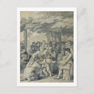 Carte Postale The Indians Delivering up the English Captives to