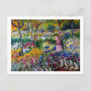 Carte Postale The Iris Garden by Claude Monet