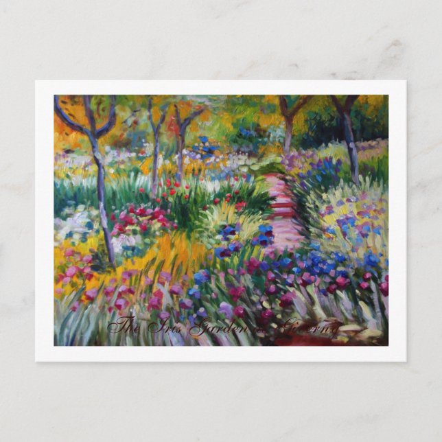 Carte Postale The Iris Garden by Claude Monet (Devant)