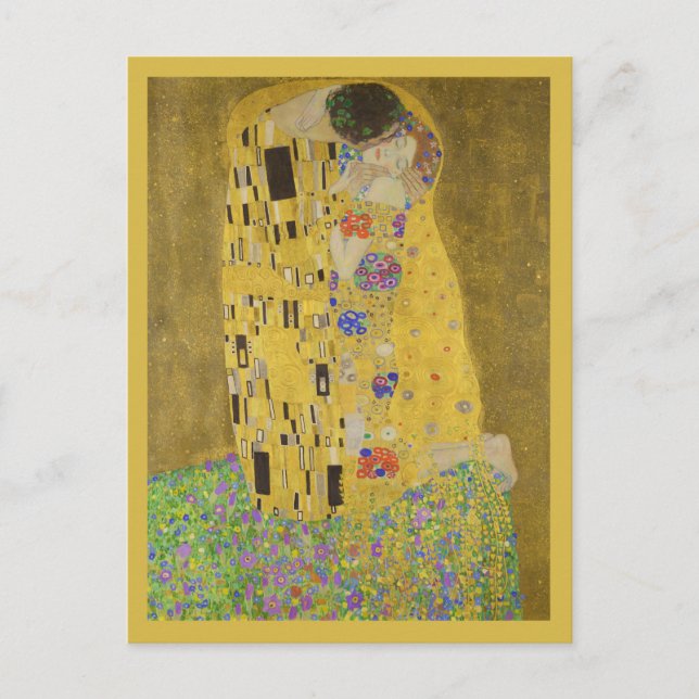 Carte Postale The Kiss - Gustav Klimt (Devant)